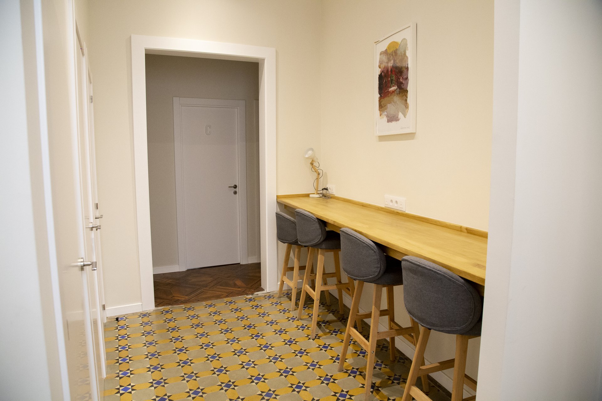 Study area with counter of the BCNLIP accommodation